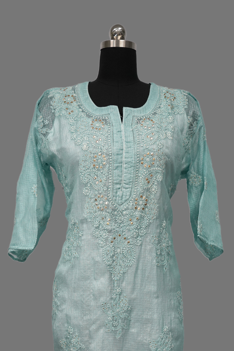 Chikankari Cotton Kurti Manufacturer Supplier from Lucknow India